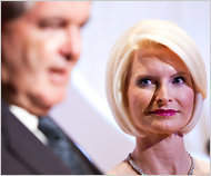 Callista's steely gaze